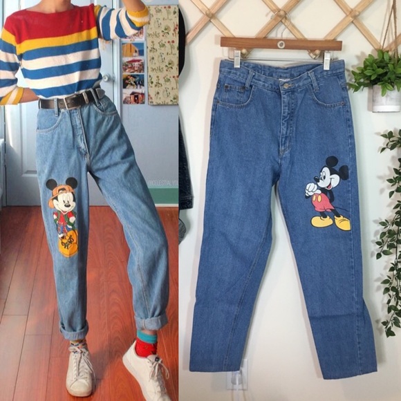 Disney Denim - Vintage | Micky Mouse Mom Jeans P308